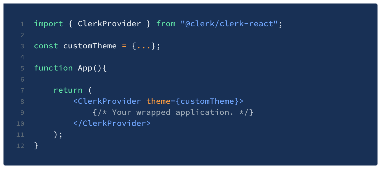 `theme` prop usage